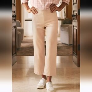 Frank & Eileen Westport Illusion Champagne Wide Leg Pull-On Denim Size 26